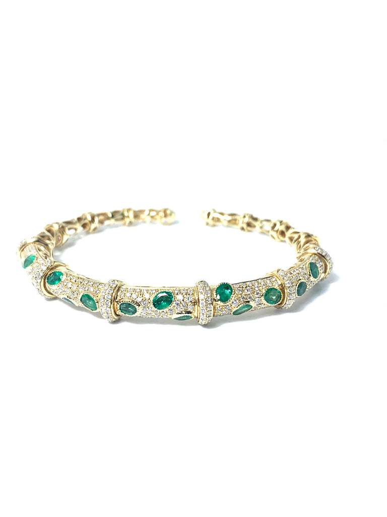 emeralds bangle